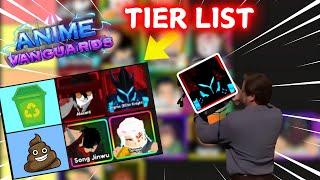 *Updated* Tier List Of Anime Vanguards ! Anime Vanguards Tier List