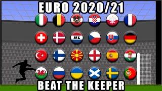 Beat The Keeper - UEFA Euro 2020/21 Predictions / Marble Race King