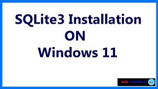 SQLite installation on Windows 11