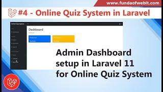 Laravel Online Quiz System - 4: Integrate Admin Panel for Quiz System in Laravel 11