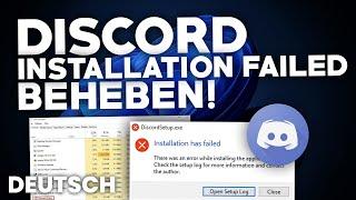 Discord: „INSTALLATION HAS FAILED“ beheben! | Problemlösung | Deutsch | Windows/Mac/Handy