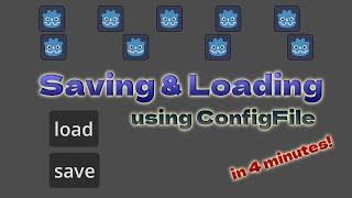 Save and Load System using Config File in Godot 4 in 4 minutes