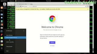 How to install and run google chrome on linux in root user