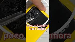 how to poco m3 camera glass replacement//poco ms camera change #shortsvirals  #dilawarmobilezone