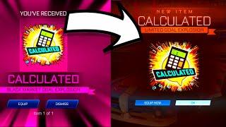 *FREE* HOW TO get new CALCULATED goal explosion in ROCKET LEAGUE