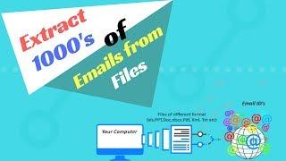 How to extract email addresses from Files?