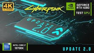 Cyberpunk 2077 | Update 2.0 | RTX 4080 | All Settings | 1080p | 1440p | 4K | DLSS 3.5 | TEST GPU