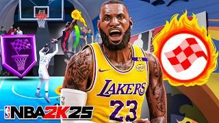 This LEBRON JAMES BUILD is UNFAIR to REC PLAYERS in NBA 2K25! BEST 6'8 BUILD 2K25