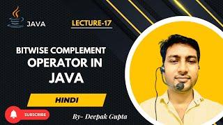Core Java part17 |Bitwise Operators-Bitwise Complement ,left and right shift  in java in hindi#java