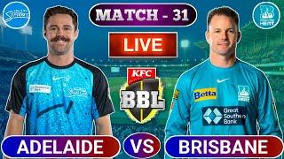 Live: Brisbane Heat vs Adelaide Strikers | Today Cricket Match Live | Big Bash League 24-25 Live