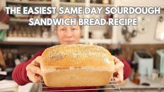 How to make SAME DAY Sourdough Sandwich Bread