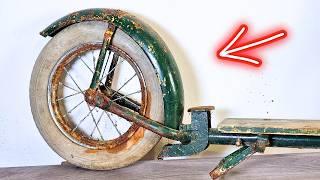 Rusty Broken Oldtimer Scooter Restoration - A Time-Tested Beauty!