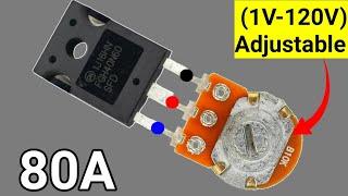 How To Make Adjustable Voltage Regulator Using Mosfet | Transistor Voltage Controller Circuit