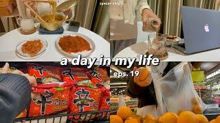 A DAY IN MY LIFE : Grocery Shopping, Cooking Spicy Ramyun Anak Kost ver. Eps.19 | Cyn can Vlog