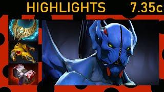 ⭐ SaberLight Night Stalker Offlane Highlights 7.35c - Dota 2 Top MMR