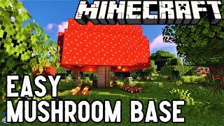 Minecraft | How To Build A Simple Mushroom Base | Easy Build