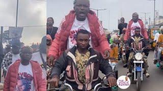 Portable Cause Heavy Traffic in the Street of Lagos with Motorcycle as fans say's his Career is Over