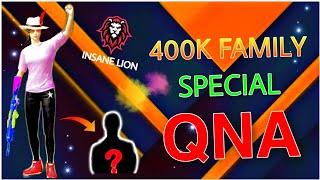 FIRST QNA BY INSANE LION || THANKS FOR YOUR LOVE & SUPPORT ️️ [ 400K]