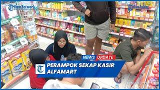 Viral Perampok Sekap Kasir Alfamart Bawa Kabur Uang Rp 63 Juta