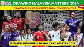 Hasil Drawing Malaysia Masters 2024 ~ 13 Wakil Indonesia berlaga di Malaysia Masters 2024