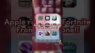 Apple removed Fortnite from my iPhone!! 
