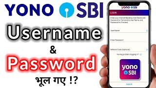 Forgot Username and Password of Yono Sbi