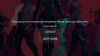 Valorant Code 59, Failed to save Settings to Server Error, Explained | Fixes, etc (Don't Panic)