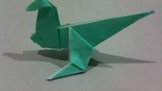 How To Make An Origami Dinosaur [HD]