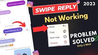 Instagram Swipe Reply Not Working | Swipe Reply Instagram Not Working ( 2023 )