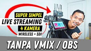 Live Streaming 4 Kamera Wireless Tanpa VMIX / OBS / PC / Laptop - Yolobox Ultra Hollyland Pyro H S