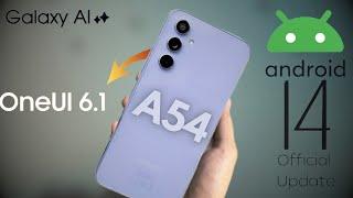 Samsung Galaxy A54 - One Ui 6.1 Update! (New Features)