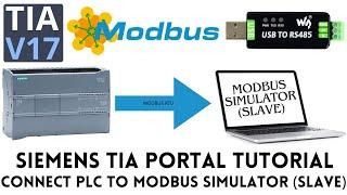 Siemens S7 1200 PLC Modbus RTU master tutorial | TIA portal