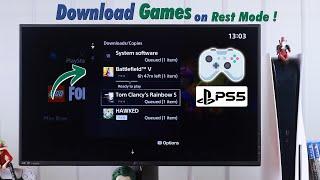 How to Download Games in Rest Mode on PS5! [Updates]