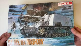 1/35 GERMAN SD. KFZ. 164 NASHORN TANK (DML) - UNBOXING