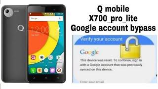 Q Mobile X700 pro lite FRP  bypass google account