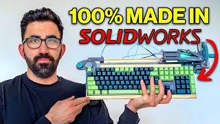 World’s FIRST DIY Clip-on Mechanical Keyboard (SOLIDWORKS)