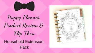 Happy Planner Household Extension Pack | Planner Flip Thru | Product Review