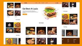 Food / Restaurant Website Using HTML CSS and JavaScript in Hindi | Food Website Using HTML and CSS