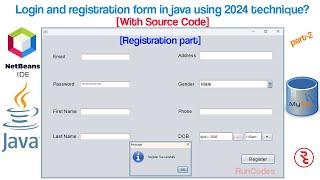 Login and Registration - Java | How to Create a User Registration Form in Java using MySQL Database?