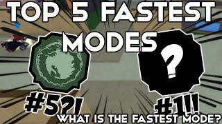 Top 5 FASTEST Modes In Shindo Life | The 5 SPEEDY Modes In Shindo | Shindo Life ROBLOX