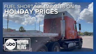 How diesel fuel shortage could impact holiday prices