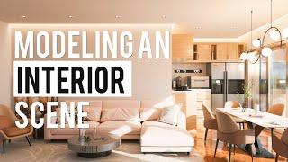 How to model interior scene in blender