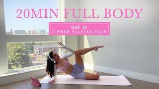 20MIN Hourglass Full Body Pilates //  DAY 10 - 2 Week Pilates Challenge // madeleineabeid