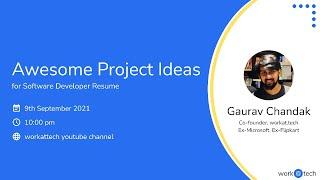 Awesome Project Ideas - For Software Developer Resumes