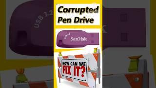 Repair corrupted pen drive in 5 mins | How to fix corrupted pen drive