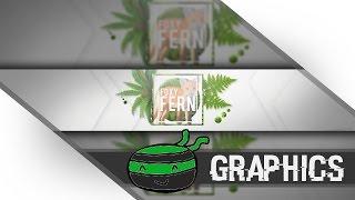 FERNgraphics FoxyFern Youtube banner | Speed Art -= Design 3 =-