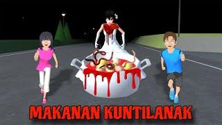 Dirumah Yuta Dan Mio Ada Kuntilanak Makan Makanan Sisa || Sakura School Simulator