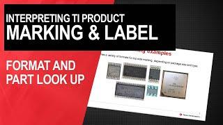 Troubleshooting Tips: TI Product Markings and Labels