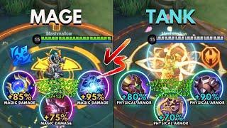 Gatotkaca Mage Build vs Gatotkaca Tank Build