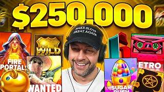 WE did a $250,000+ SESSION PLAYING some of OUR FAVOURITE SLOTS!! (Bonus Buys)